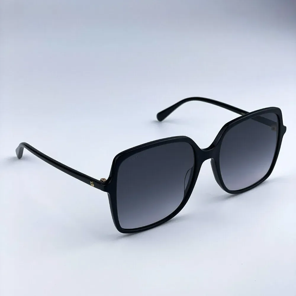 NEW GUCCI GG0544S 001 Black Grey Gradient Square Women Sunglasses